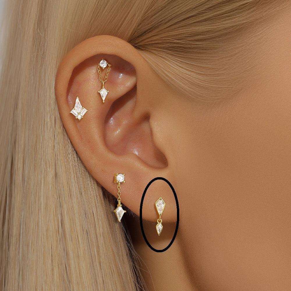 Gull 2 Kite Flatback Øredobb – Helix, Tragus & Cartilage Piercing