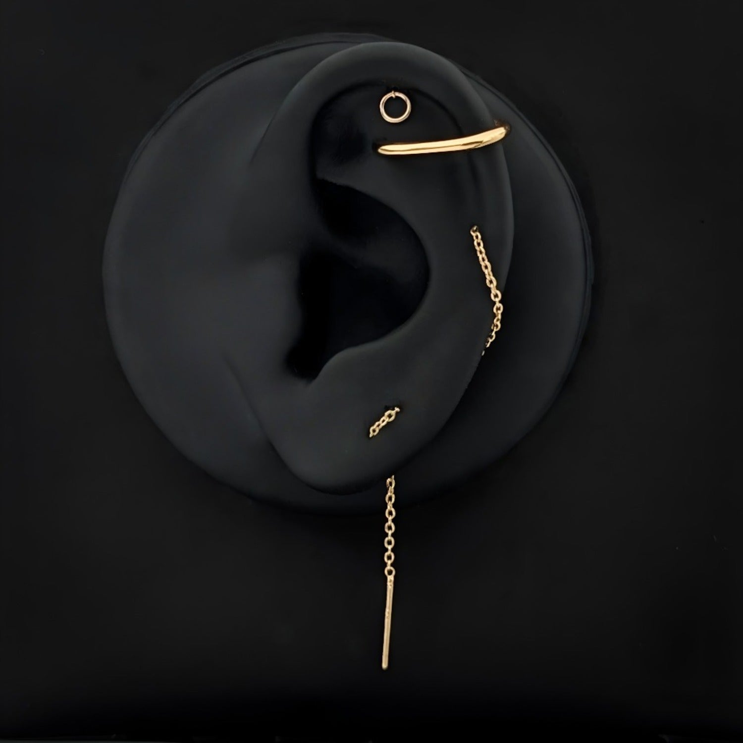 Minimalist øredobber set av 2 øredobber helix