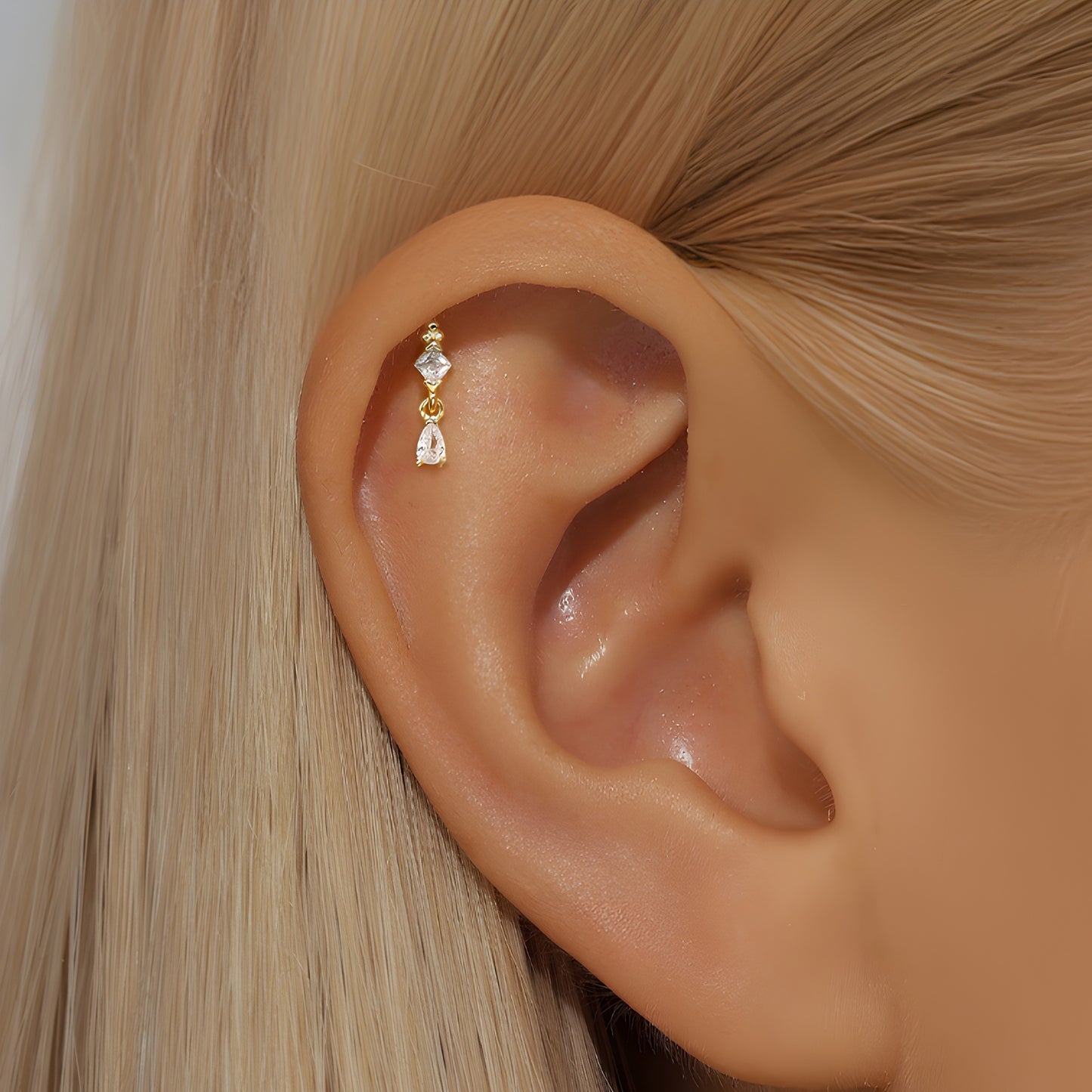 gull øredobb tragus brusk labret