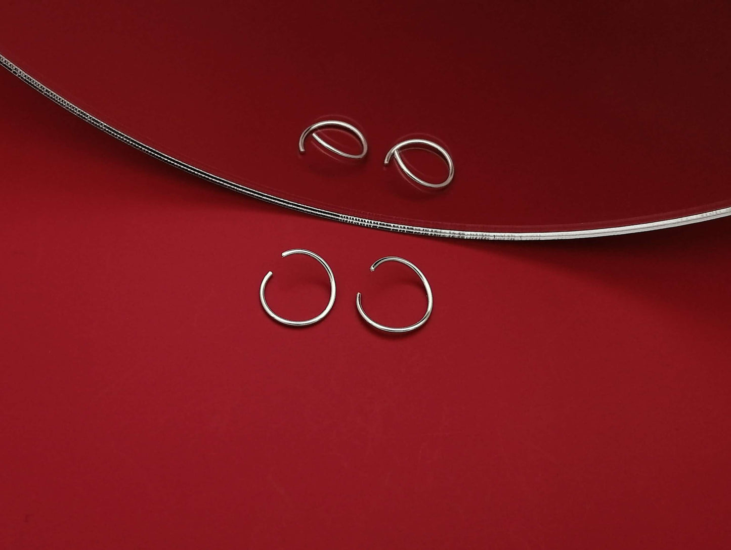 Helix Bøyle Øredobb - 14k Gullfylt Hoops