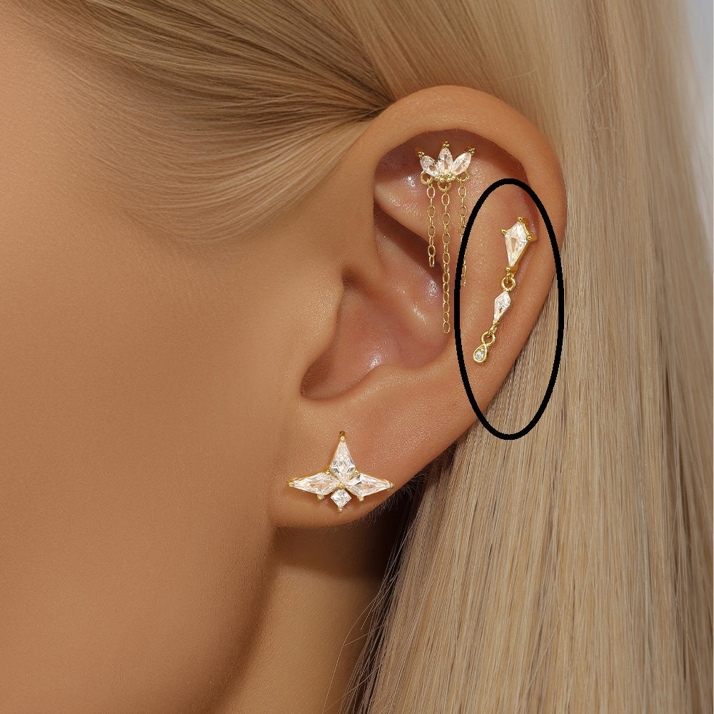 Gull Kite Flatback Øredobb – Helix, Tragus & Cartilage Piercing