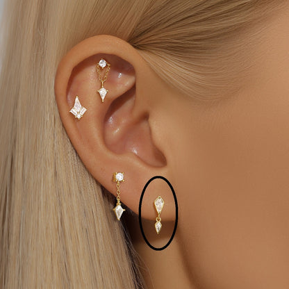 Gull 2 Kite Flatback Øredobb – Helix, Tragus & Cartilage Piercing