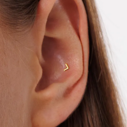 V shape flatback earring
