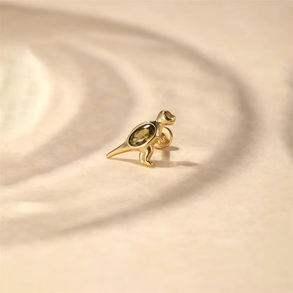 Helix Øredobb Dinosaur - Cartilage Flatback Øredobber Helix Smykke - Tragus Piercing (labret stud) - Artlysian