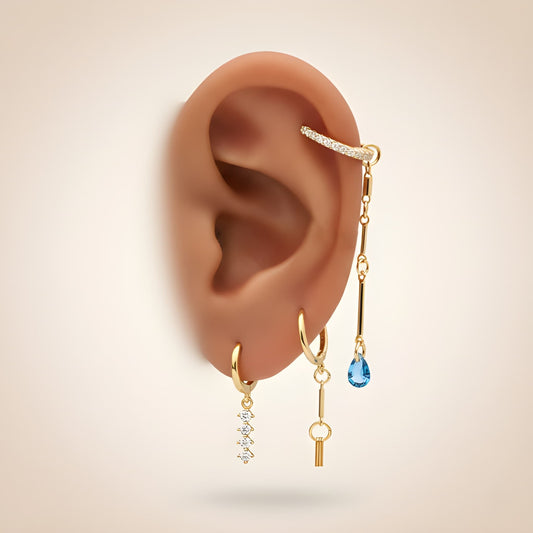 Øredobber sett hoops