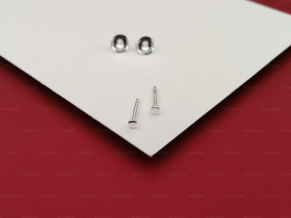 Gold Stud Earrings - Sirkel - Enkle og Minimalistiske