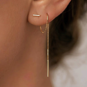 Hengende piercing ear chain earrings