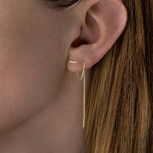 Kjede øredobber doble piercing