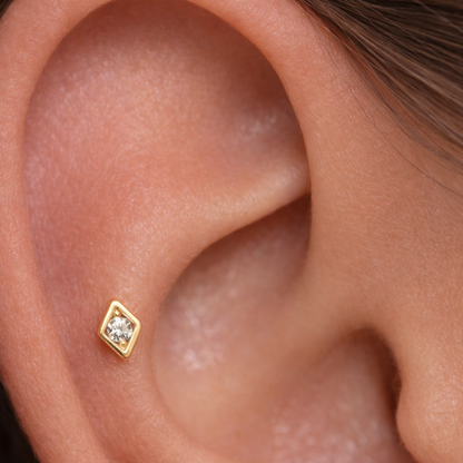 Helix, Conch, Tragus Piercing Øredobb med Flat bakdel - Cartilage Ear Piercings - Flatback Øredobber 2 Helix Smykke & Tragus Piercing Labret