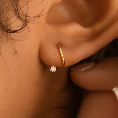 Rihanna earrings gold