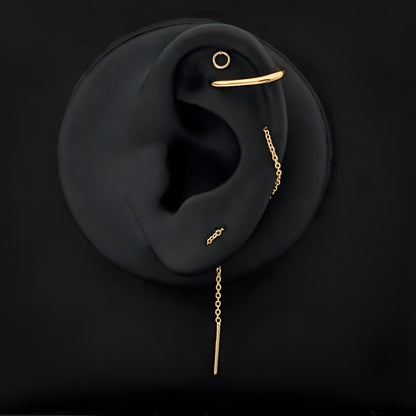 Sett med 2 minimalistiske øredobber