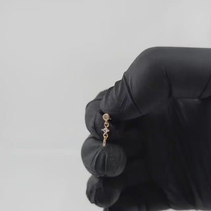 dangle flatback earring