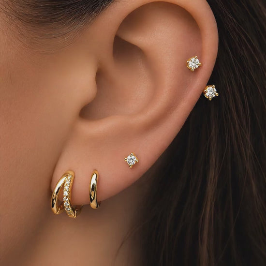 ear stack sett of four earrings