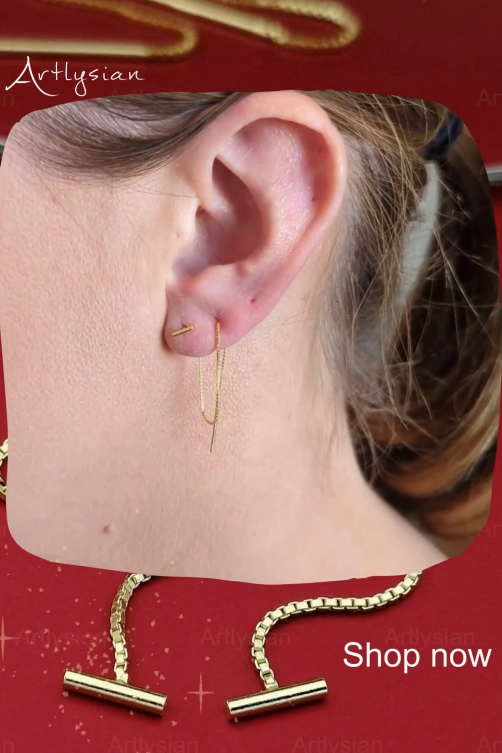 Last inn video: Threader bar earrings bestseller.